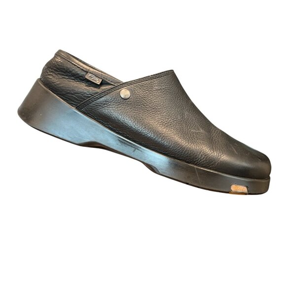 Footprints Birkenstock Black Grain Leather Split Toe Loafer Shoes Mens 44 US 11 main image 16